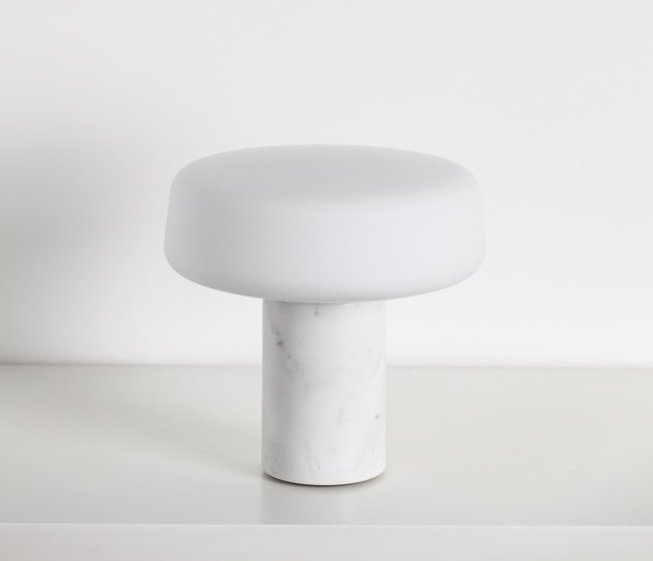 terence woodgate solid table light carrara marble