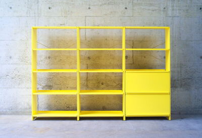 Lehni Aluminium Shelf Andreas Christen in yellow