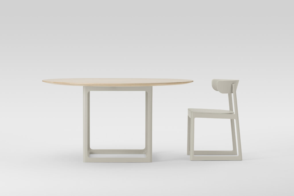 Maruni EN chair and table maple